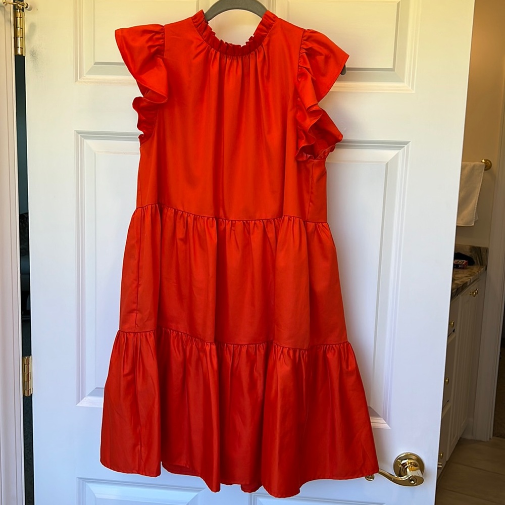 Antonio Melani Baby Doll Orange Dress